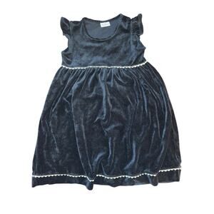 HANNA ANDERSSON black velvet dress size 10